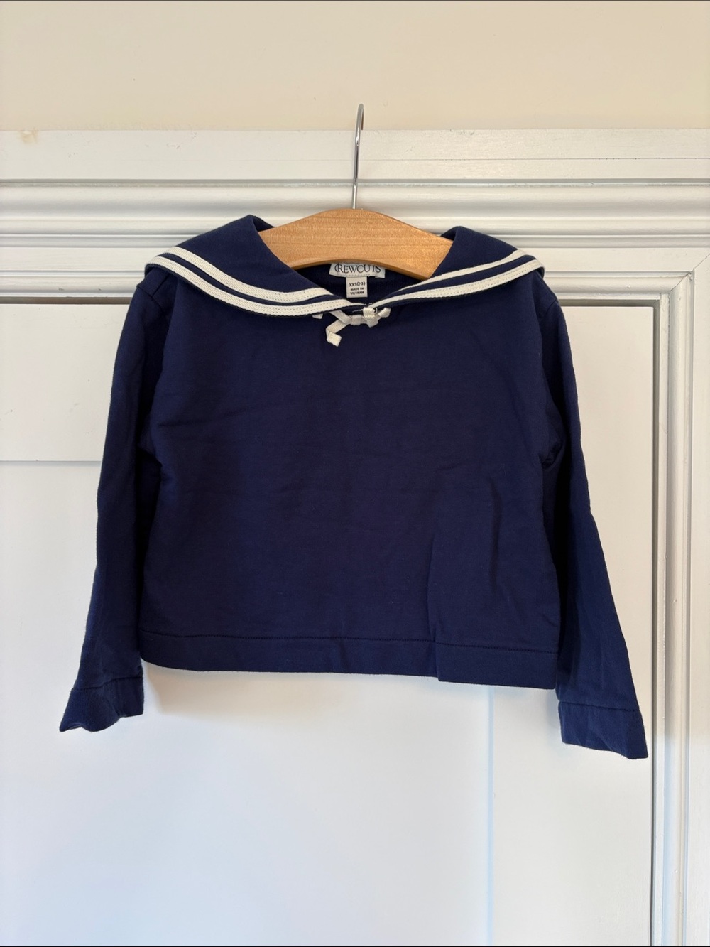 Crewcuts Kids - Navy Sailor-Style Pullover with White Trim